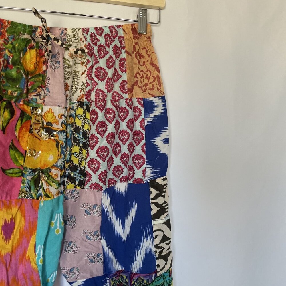 Vintage Boho Patchwork Harem Pants With Elastic W… - image 2